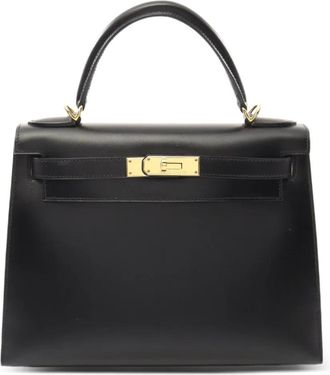 Hermès Borsa a mano Kelly 28 2000 - Nero