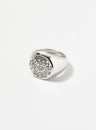 Tom Wood Mens All Love signet ring