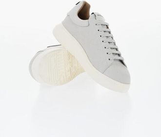 Armani EMPORIO Lace-Up Nappa Leather Sneakers with Rubber Sole size 40