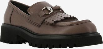 Guglielmo Rotta Ledermokassins mit gezahnter Sohle und Fransen Werter 30