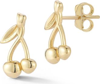 Ember Fine Jewelry Cherry Stud Earrings in Gold at Nordstrom Rack