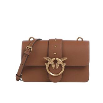 Pinko Cross Body Bags, female, Brown, Size: ONE SIZE Love Bag One