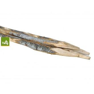 Alce Paquete De 5 Unidades De Postes Redondos De Casta&ntilde;o Semicurvado, Di&aacute;metro 3-5 Cm X 210 Cm, Con Punta De Pico