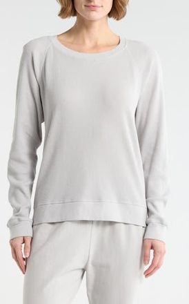 James Perse Relaxed Raglan Sleeve Cotton Pullover in Mist at Nordstrom Rack, Size 3