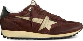 Golden Goose Marathon sneakers met su&egrave;de en satijn - Rood