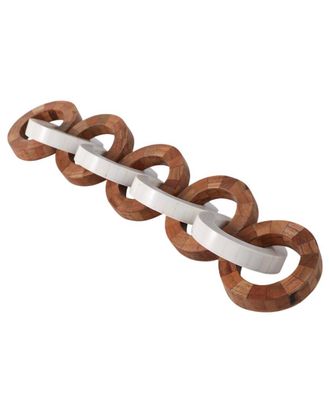 Sagebrook Home 23X4in Wood And Resin Chain