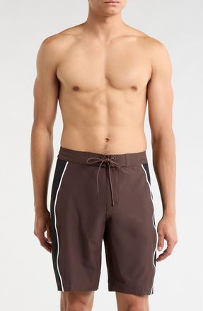 Rvca Retract Swim Trunks in Mocha at Nordstrom Rack, Size 36