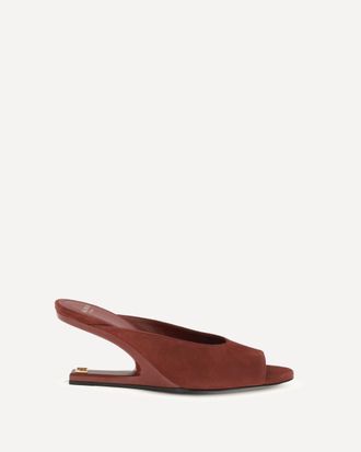 Balmain Mules open-toe in suede Woman 40