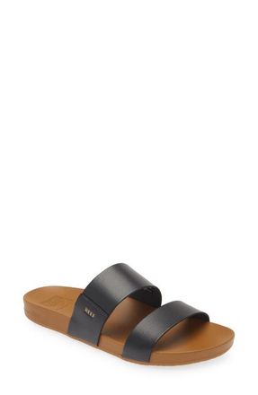 Reef Cushion Bounce Vista Slide Sandal in Slate Black at Nordstrom, Size 8.5