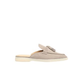 Scarosso Lucrezia Sand Suede - Dames - Slip ons - Beige - 36 EU - Leer - Schoenen