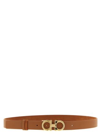 Ferragamo Womens Brown Calfskin Regular Belt