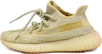 Yeezy by Kanye West pre-owned Boost 350 V2 knit lace-up sneakers - Yellow