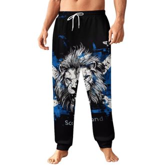 Generic Scotland Scottish Lion Trendy Sweatpants for Mens Drawstring Loose Fit Jogger Pants Workout Tracksuit Bottoms