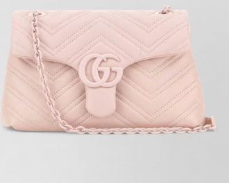 Gucci small gg marmont nappa leather shoulder bag