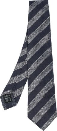 Dunhill 2010 stropdas met diagonale streep - Blauw