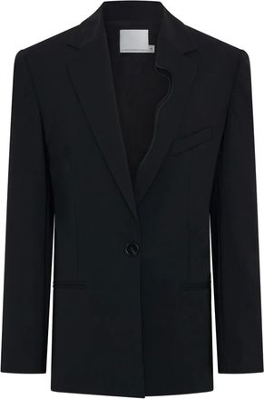CHRISTOPHER ESBER padded-shoulder single-button blazer - Nero