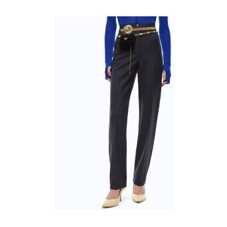 Pinko Pinko, Dames, Broeken, Blauw, Maat: S Wol