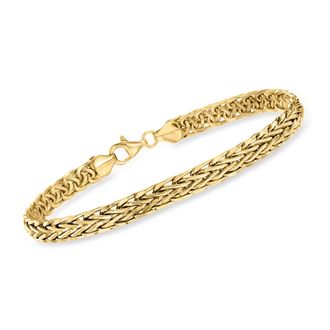 Ross-Simons 18kt Yellow Gold Wheat-Chain Bracelet