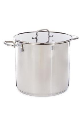 Berghoff Dina Helix Stainless Steel Stock Pot in Silver at Nordstrom Rack