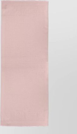 Ferragamo gancini motif rectangular scarf fringed edges