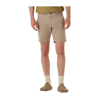 The Goodpeople Heren, Korte broeken, Beige, Maat: W34 Linnen