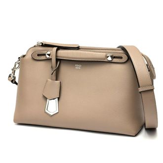 Fendi Grayish Leather Boston Bag (Pre-Owned)