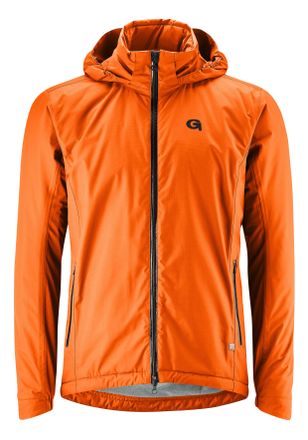 Gonso Fahrradjacke GONSO Save Jacket Therm M, Herren, Gr. M, orange (neonorange), 100% Polyester, Jacken Fahrradjacke, Herren Regenjacke wind- und wasserdic
