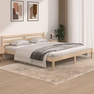 vidaXL vidaXL Giroletto in Legno Massello 180x200 cm Super King