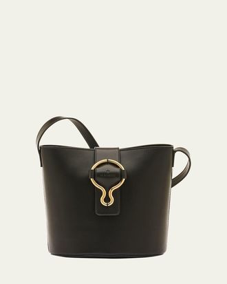 IL BISONTE Consuelo Leather Bucket Bag