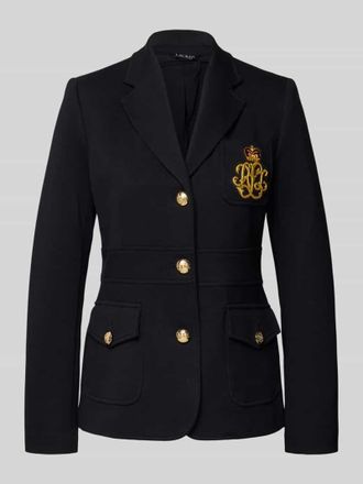 Lauren Ralph Lauren Slim Fit Blazer mit Label-Applikation Modell SINJON in Black, Gr&ouml;&szlig;e 34