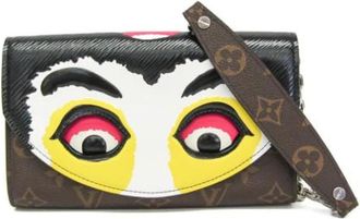 Louis Vuitton Pre-owned Epi Pochette Kabuki Mask - Dames - Vintage Schoudertas - Bruin - ONE Size - Leer - Vintage