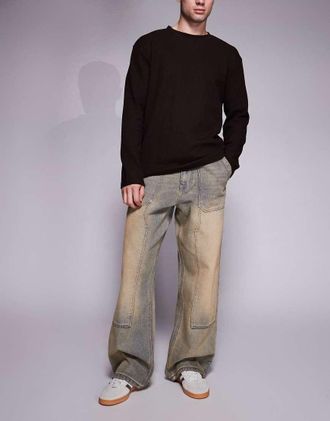 Good For Nothing Jeans ampi lavaggio blu sabbia