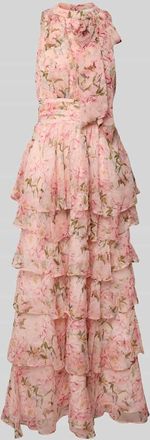 Neo Noir Neo Noir Maxikleid mit Schleifen-Detail Modell MARLI in Hellrosa, Gr&ouml;&szlig;e 34