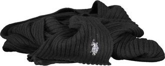 U.S.Polo Association Wool Scarf - Heren - Wintersjaals - Zwart - ONE Size - Wol - Accessoires
