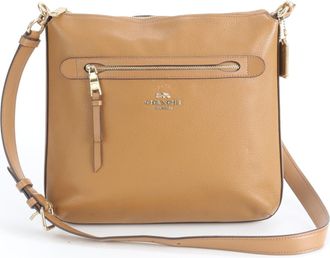 Coach Brown Leather Handbag Shoulder Bag Tote Bag (Pre-Owned)