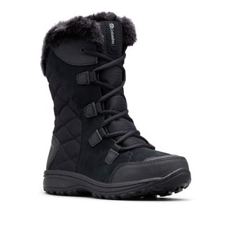 Columbia ICE MAIDEN II WATERPROOF Waterproof Womens Snow Boots, Black x Columbia Grey, 8.5 UK