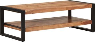 vidaXL Mesa De Centro Madera Maciza Acacia 120x55x40 Cm Vidaxl