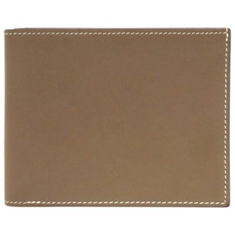 Herm&egrave;s Brown Etoupe Gray Swift Leather Wallet (Bi-Fold) (Pre-Owned)