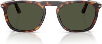 Persol Gae 55mm Square Sunglasses in Havana/green at Nordstrom