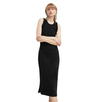 Iro Amel Jurk - Dames - Casual kleedjes - Zwart - XS - Katoen - Kleedjes