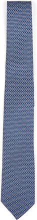 Ferragamo Zelig Stropdas - Heren - Stropdassen - Blauw - ONE Size - Accessoires