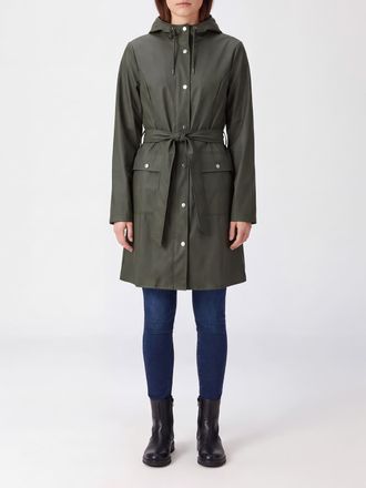 Rains Waterproof Hooded Trench Coat with a Tie-Belt Waist