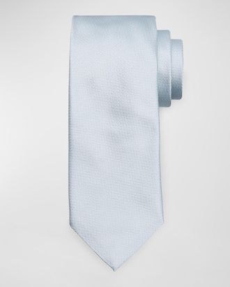 Eton Men & apos;s Silk Herringbone Tie