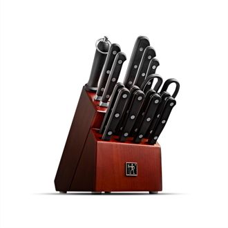 J.A. Henckels International Classic Precision 16-Piece Kitchen Knife Set with Block, Chef Knife, Steak Knife Set