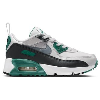 Nike Boys Air Max 90 EasyOn - Preschool Basketball Shoes Cool Grey/Summit White/Evergreen Aura Size 12.0