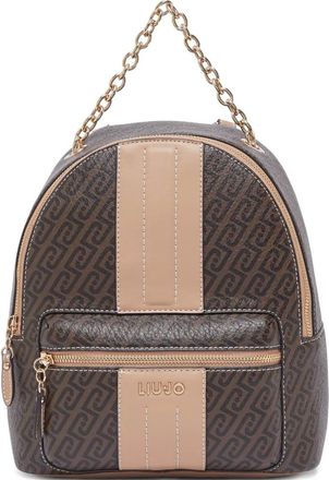 Liu Jo Rugzak met monogram-print - Bruin