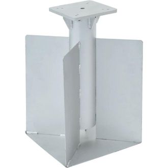vidaXL Base Para Sombrilla Enterrada Acero Plateado 27,5x27,5x45 Cm Vidaxl