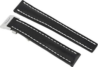 Breitling Black Calfskin 16MM Leather Strap 252X-A14D.1