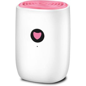 OEM Deshumidificador El&eacute;ctrico Compacto Para Uso Dom&eacute;stico: Apagado Autom&aacute;tico, Pantalla Led Rosa, Capacidad De 500 Ml, Dise&ntilde;o Port&aacute;til Y Silencioso