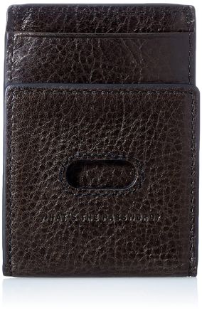 Fossil Wallet for Men Andrew, Eco Leather Card Case black 7.7 cm L x 0.7 cm W x 10.8 cm H ML4173001